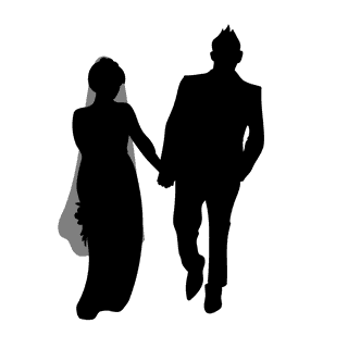 brideand-groom-wedding-couples-silhouette-695477