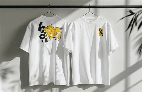 Vietnamese Folk Art Zodiac Collection – Hợi (Pig) T-Shirt - Premium Vector Graphic