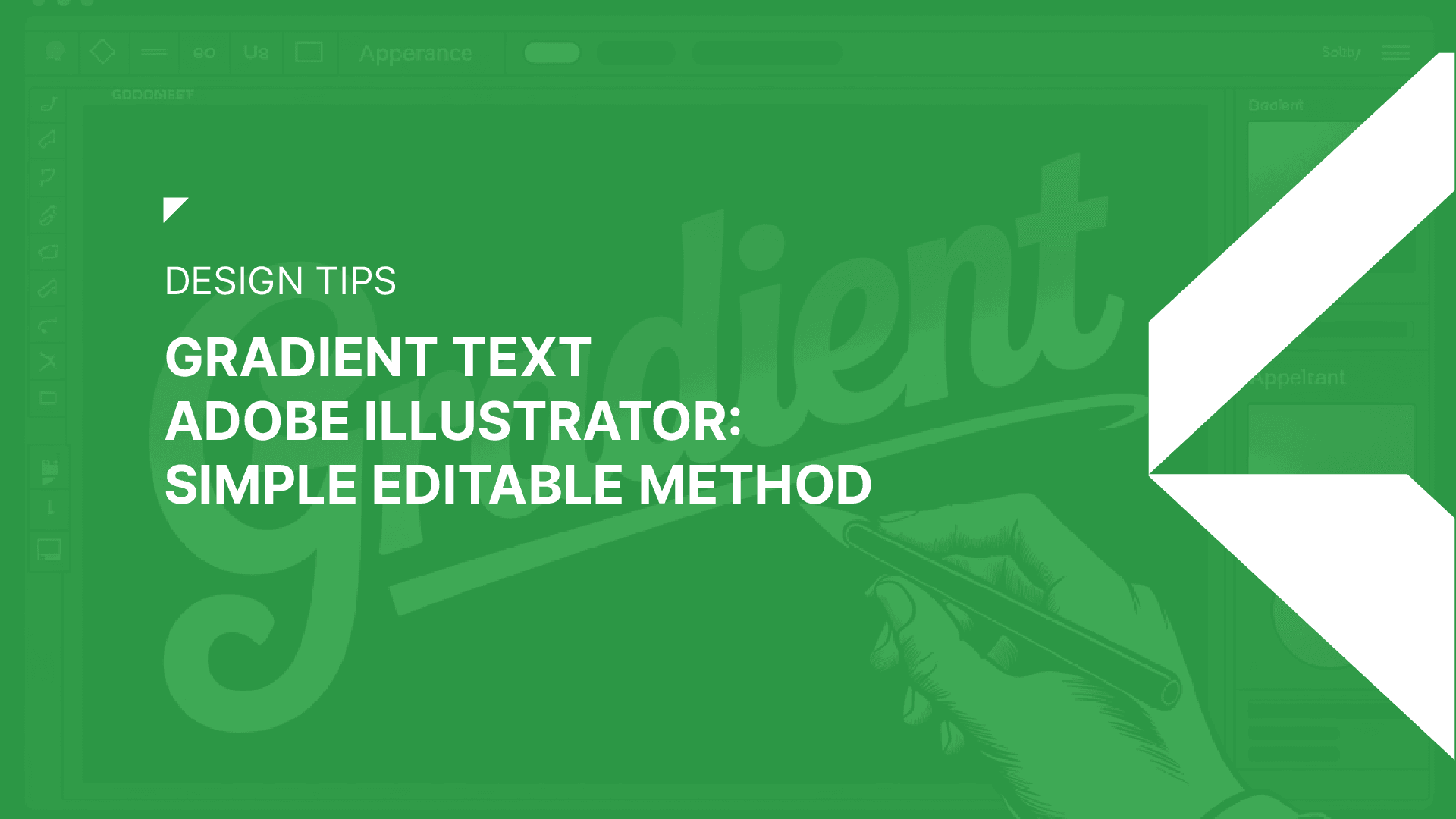 Gradient Text Adobe Illustrator: Simple Editable Method