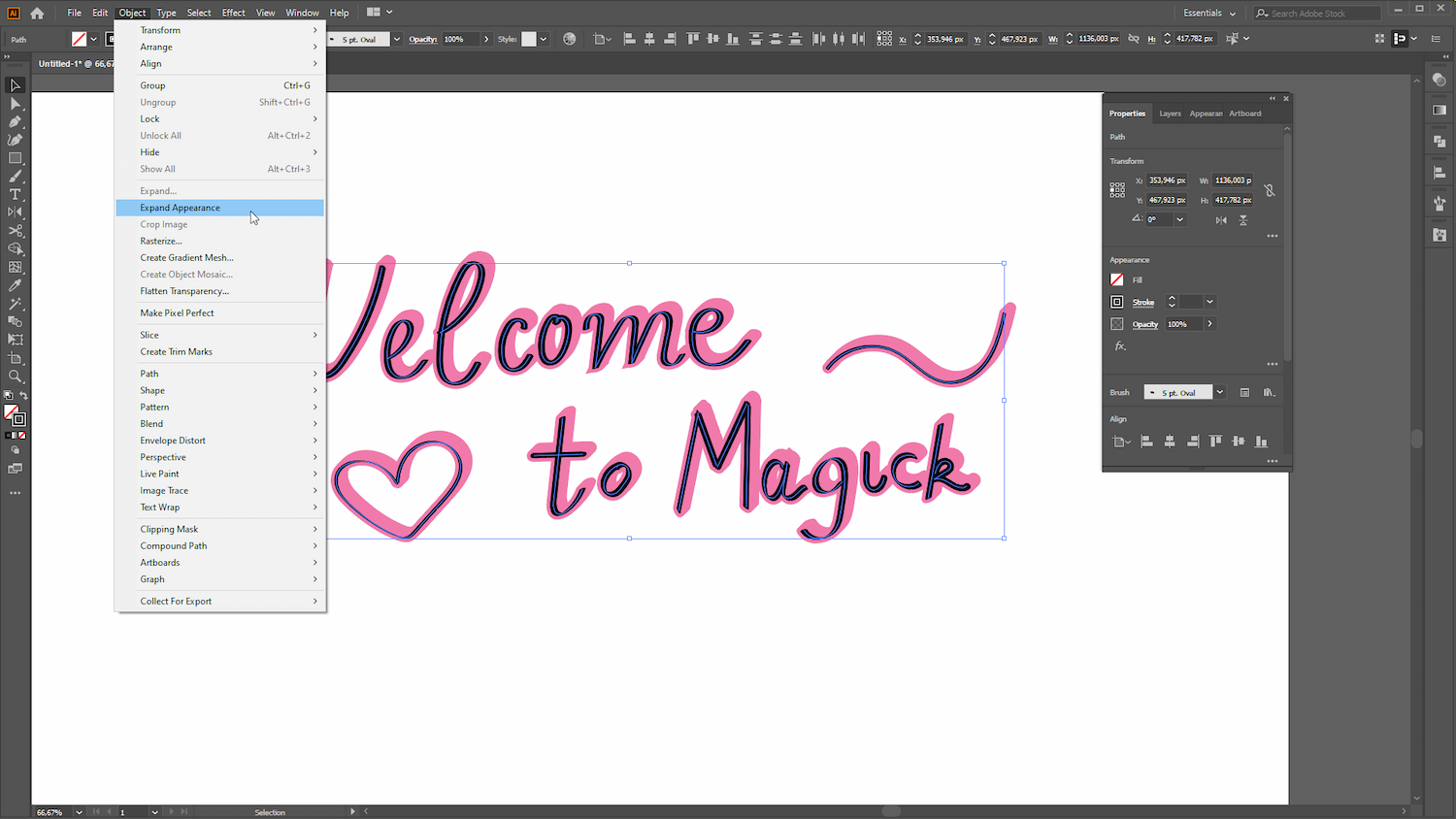 How to Create Live Drop Shadow Lettering in Adobe Illustrator