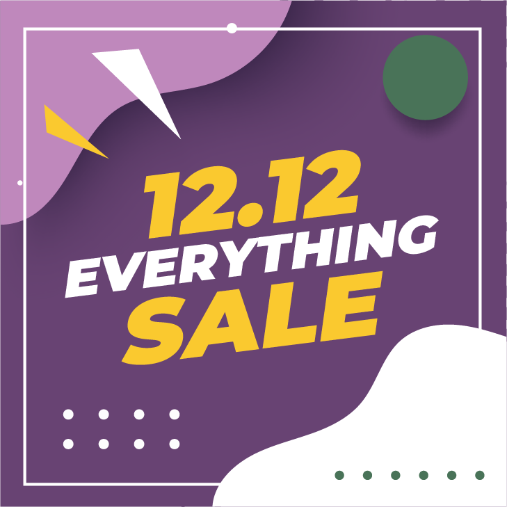 12 12 sale social media post template 