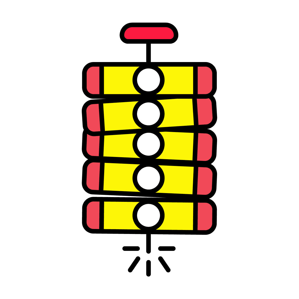vintage stacked books icon in minimal style