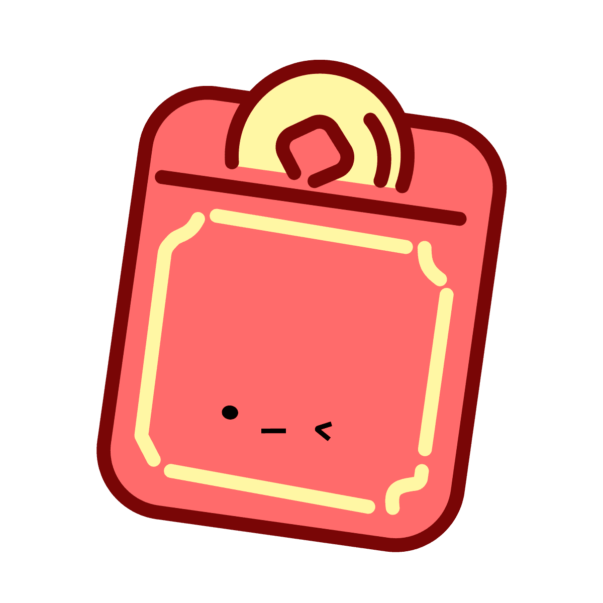 playful red sandwich icon for kids