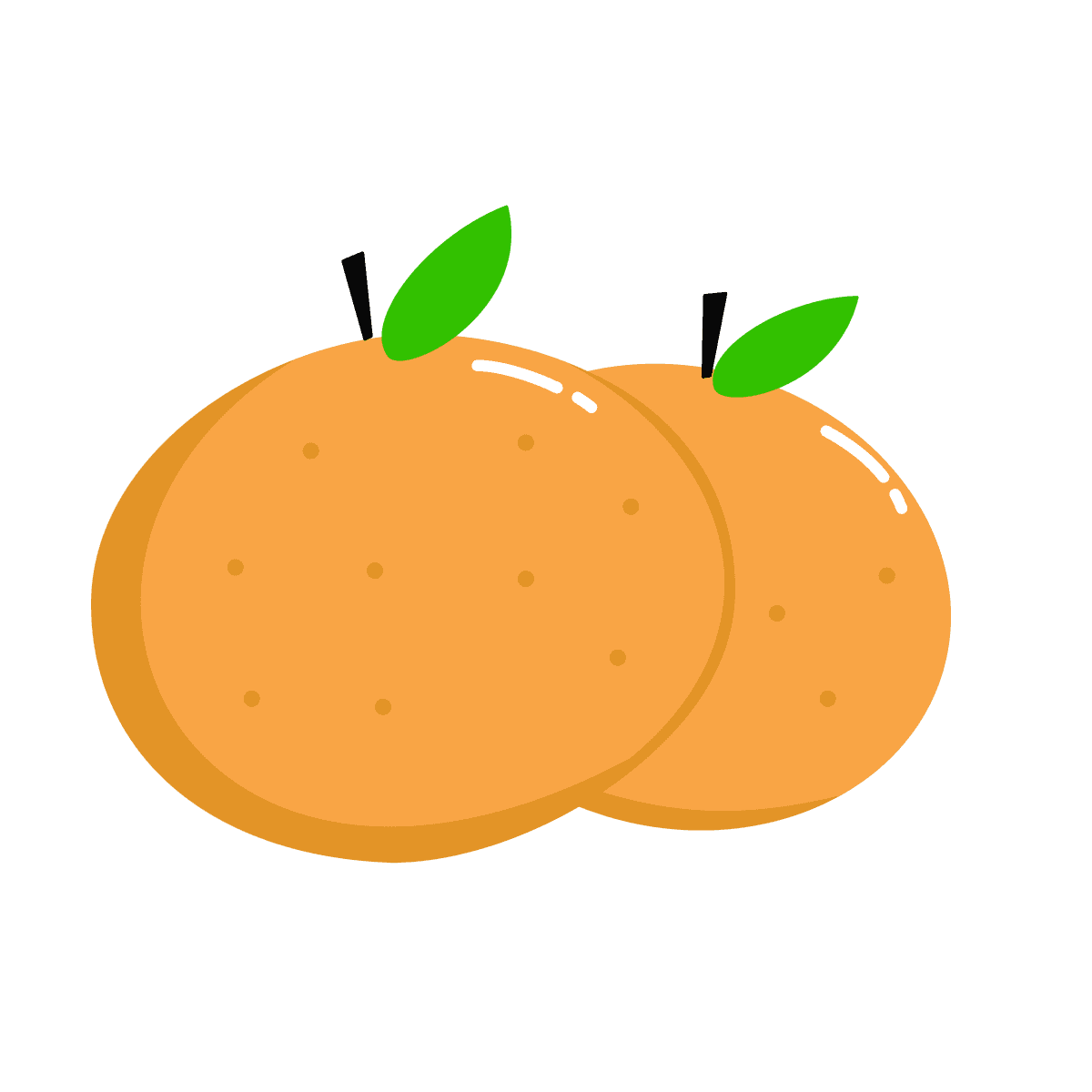 playful minimal orange illustration for fresh food branding