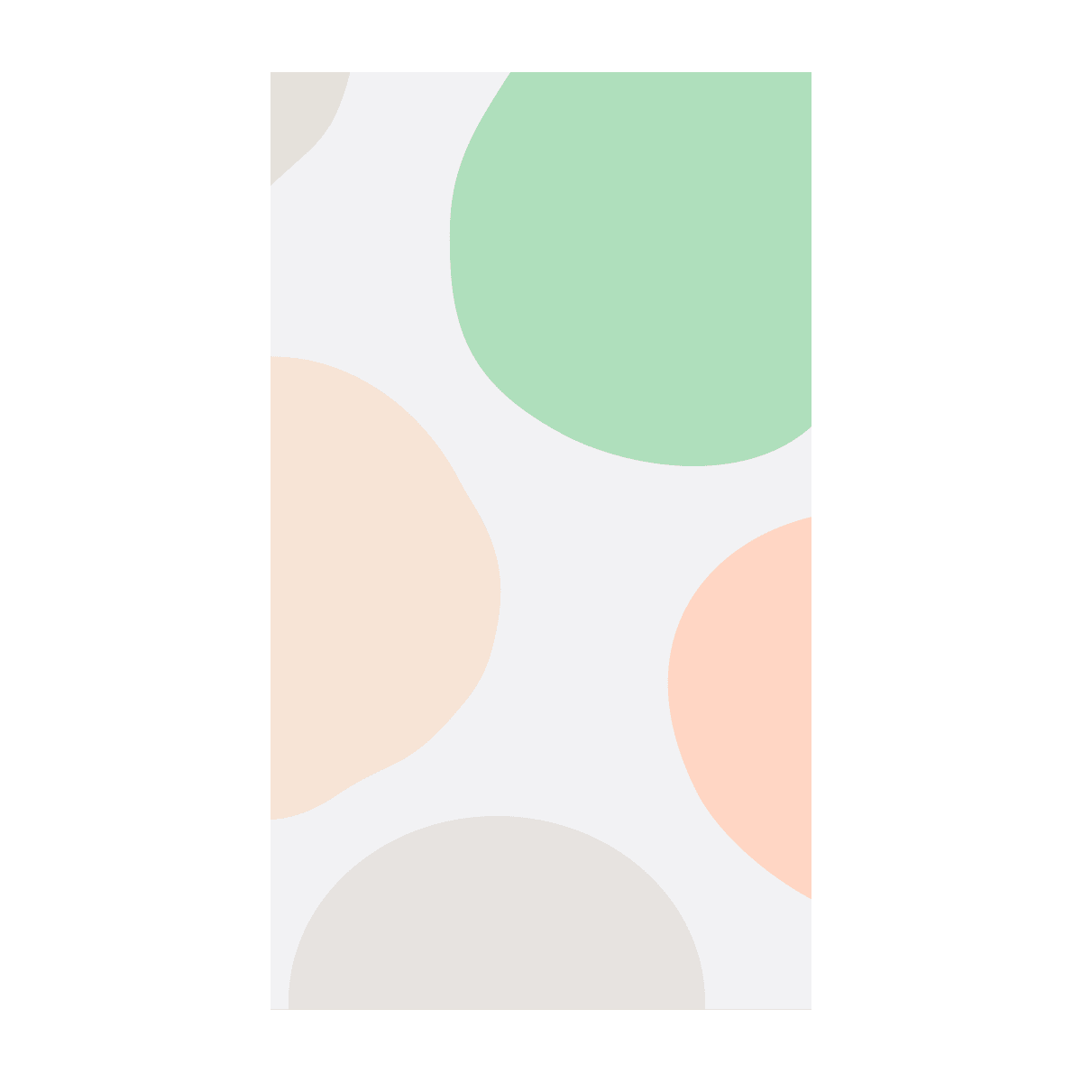 pastel abstract pattern with overlapping rounded shapes on a clean backdrop