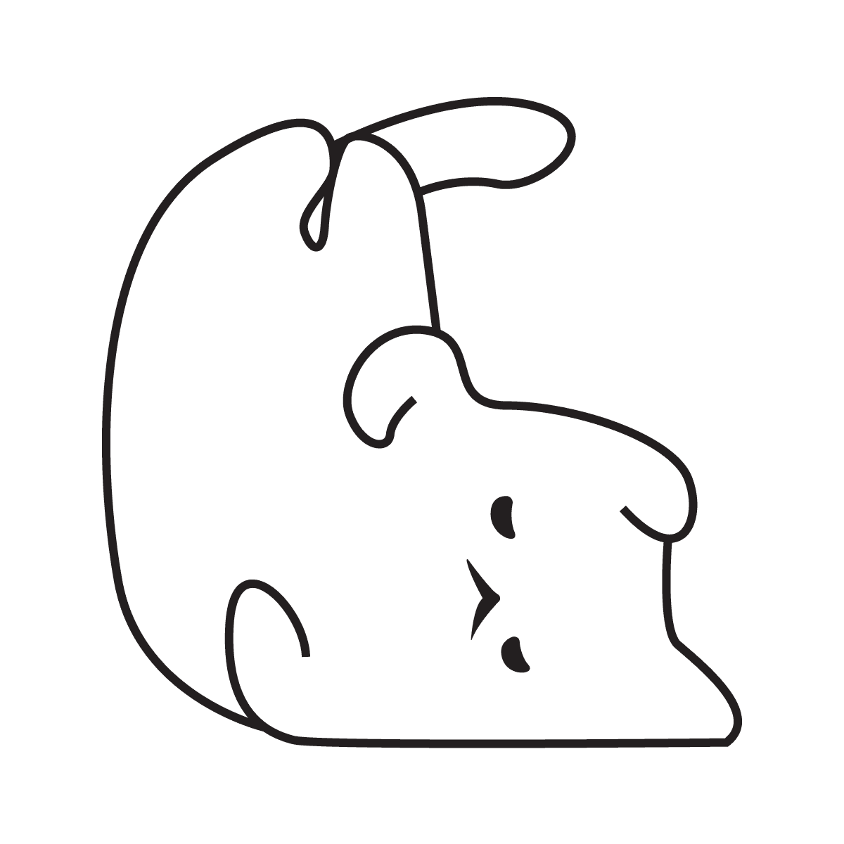 playful minimal cute cat line art illustration