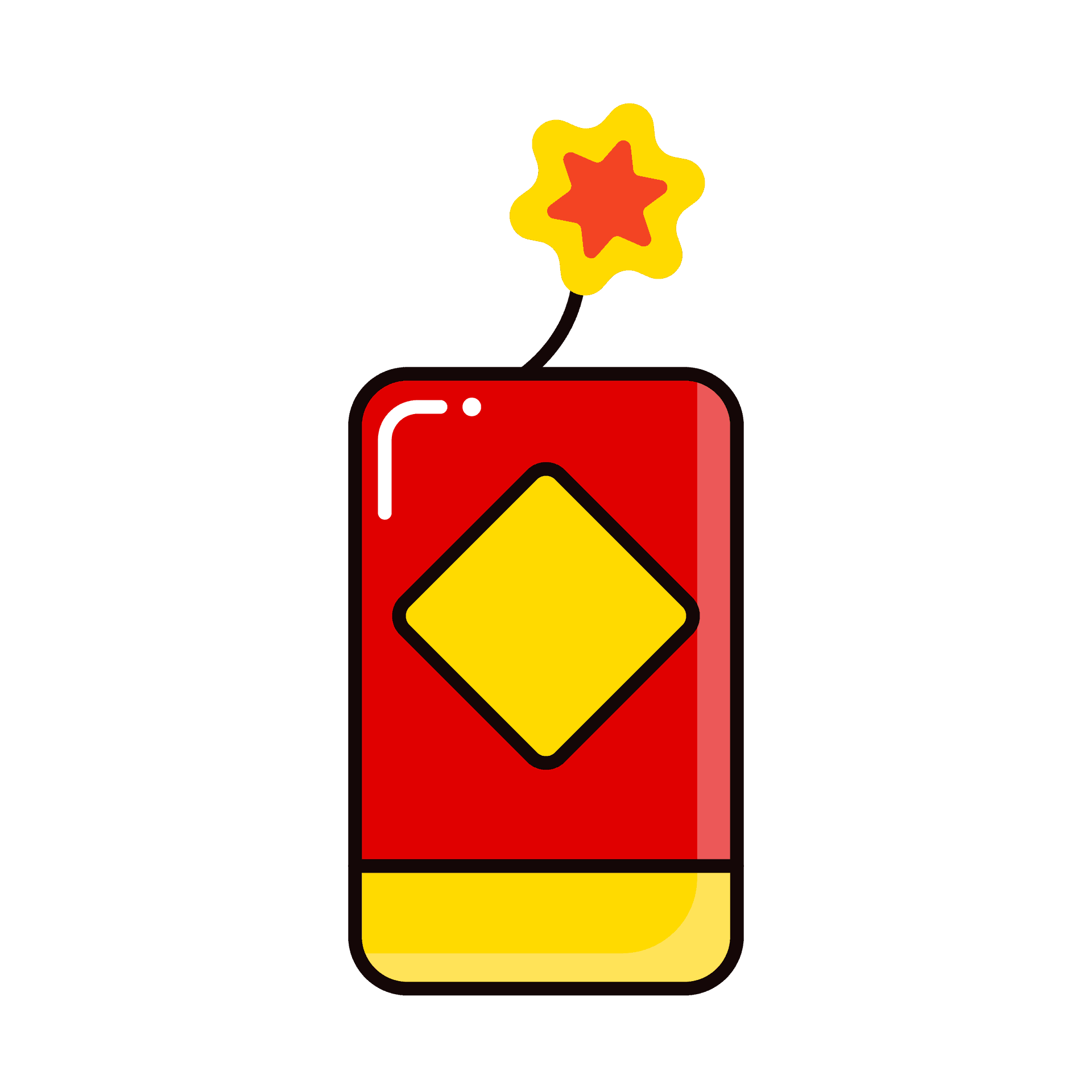 vintage danger icon with starburst