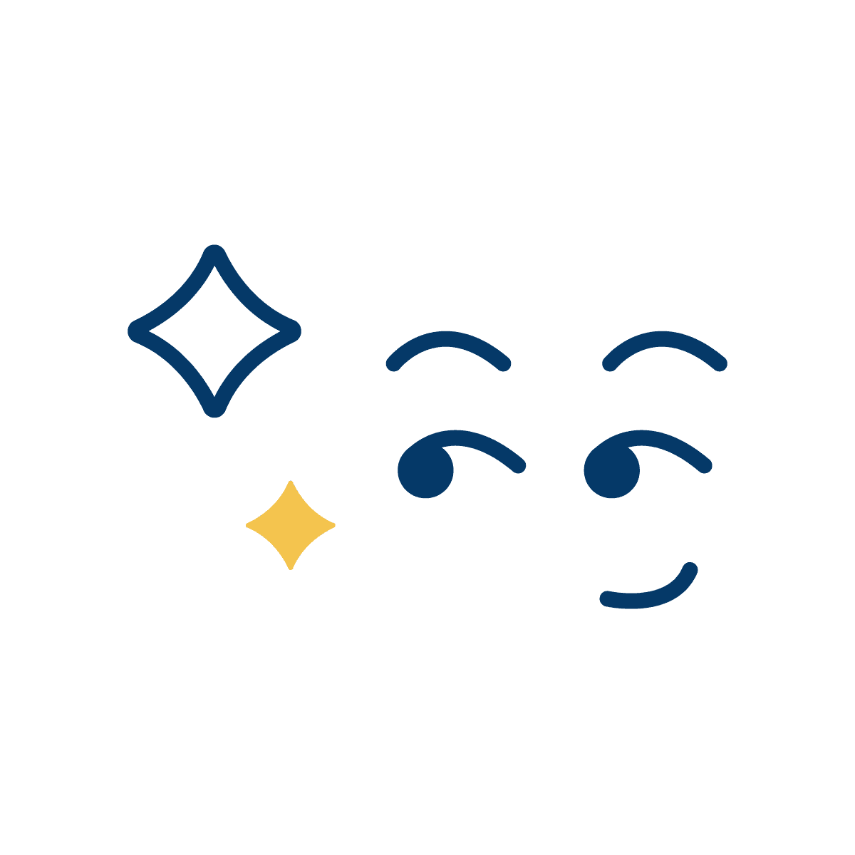 curious minimal line art eye icon with a playful modern aesthetic