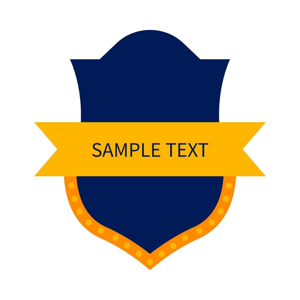 classic corporate shield emblem logo for distinguished branding