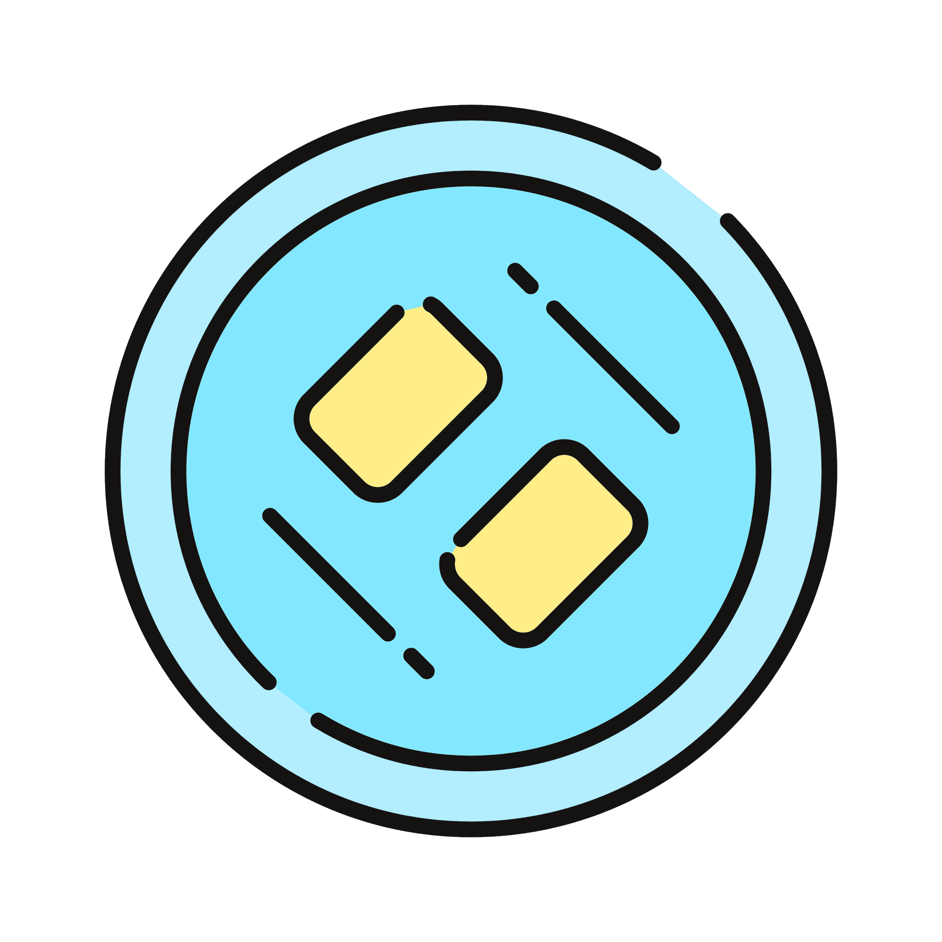 cute butter dish illustration vector icon design