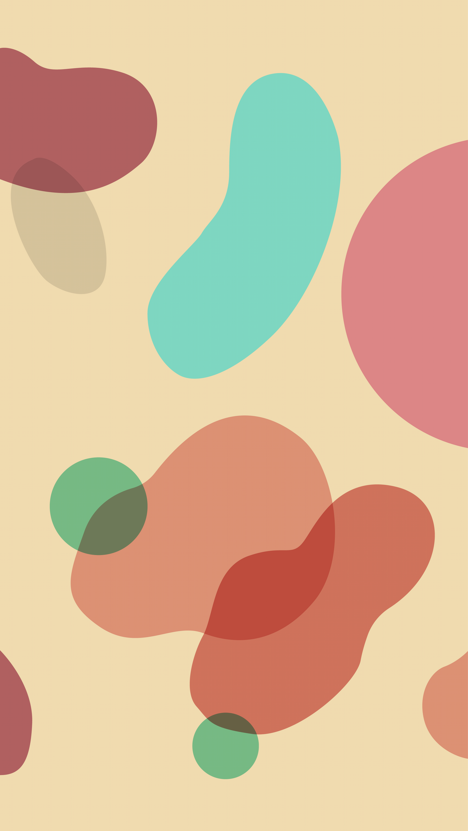 abstract blob pattern for mobile wallpaper, soft pastel palette with organic shapes, playful screen background