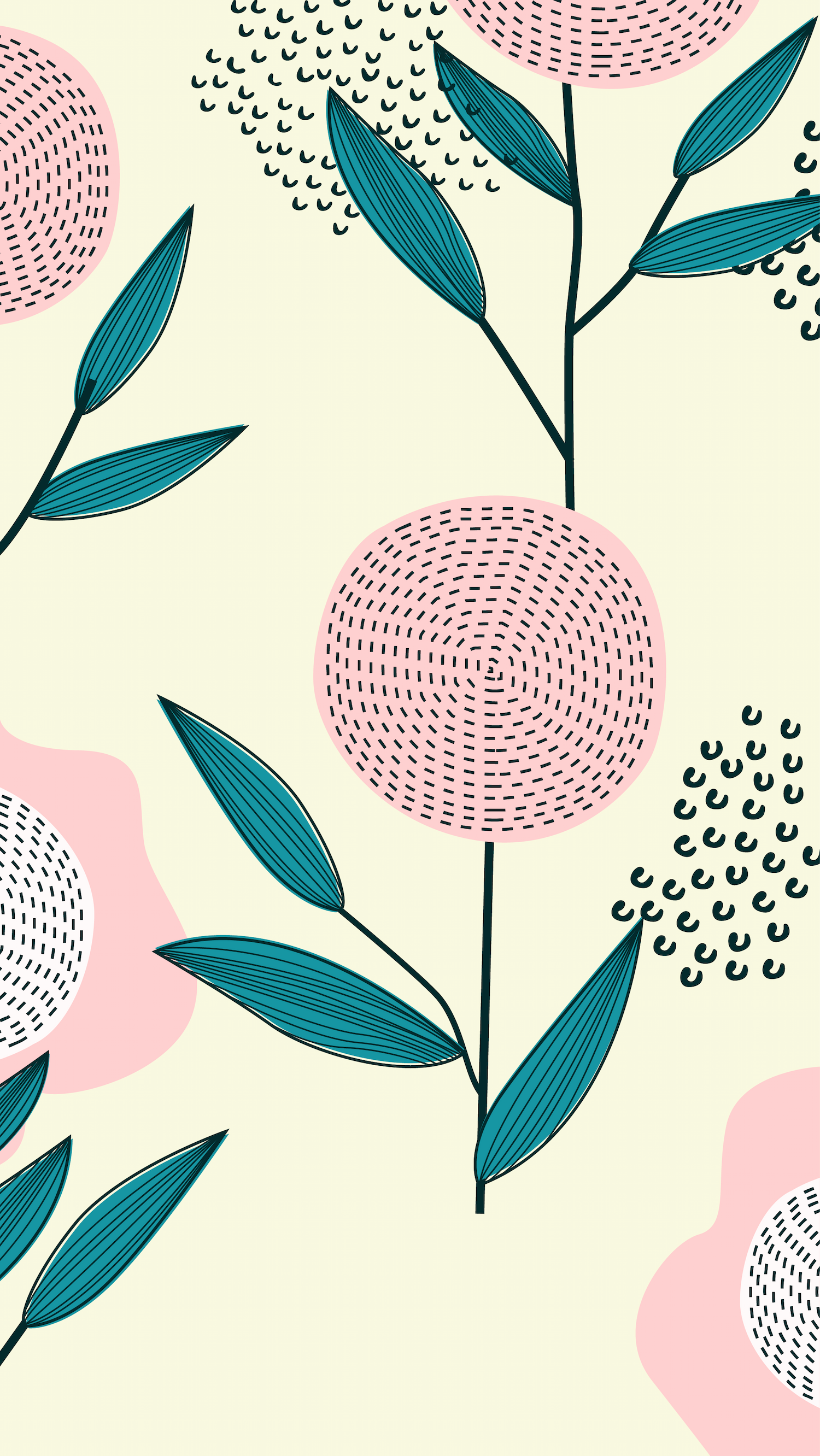 abstract pastel backgrounds with organic shapes and botanical elements for modern digital or print themes