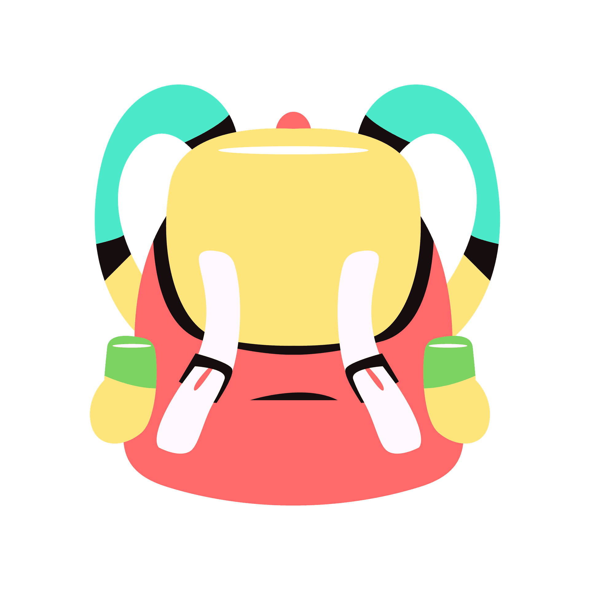 backpack essentials for kids in playful cartoon style with vibrant colors