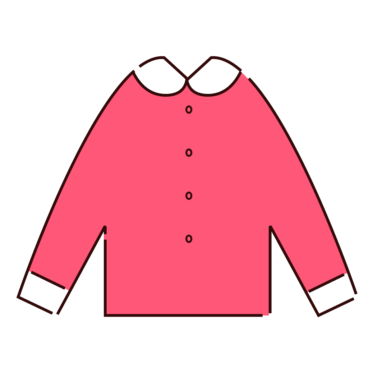 vintage pink sweater with white collar