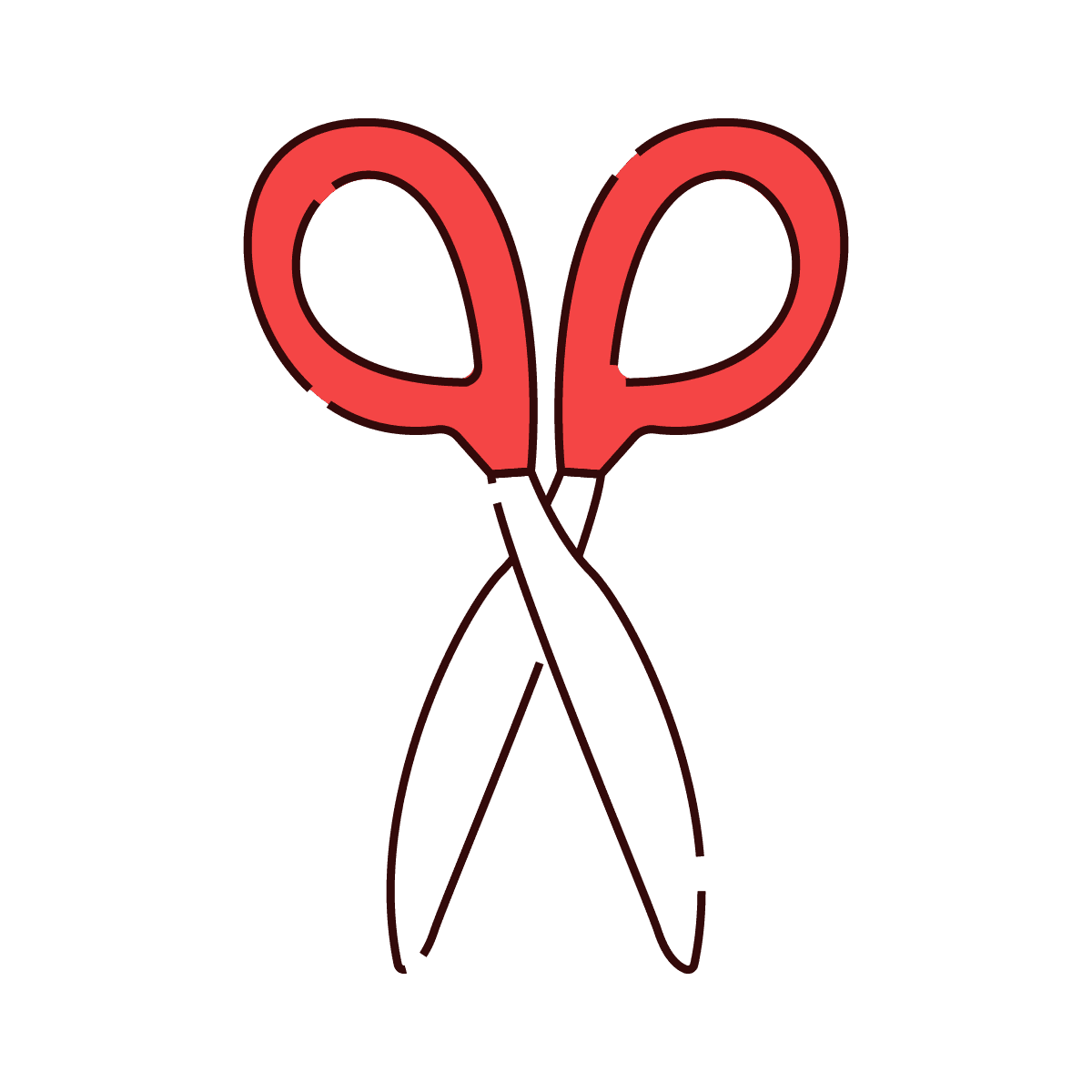 vintage red scissors icon for crafty designs