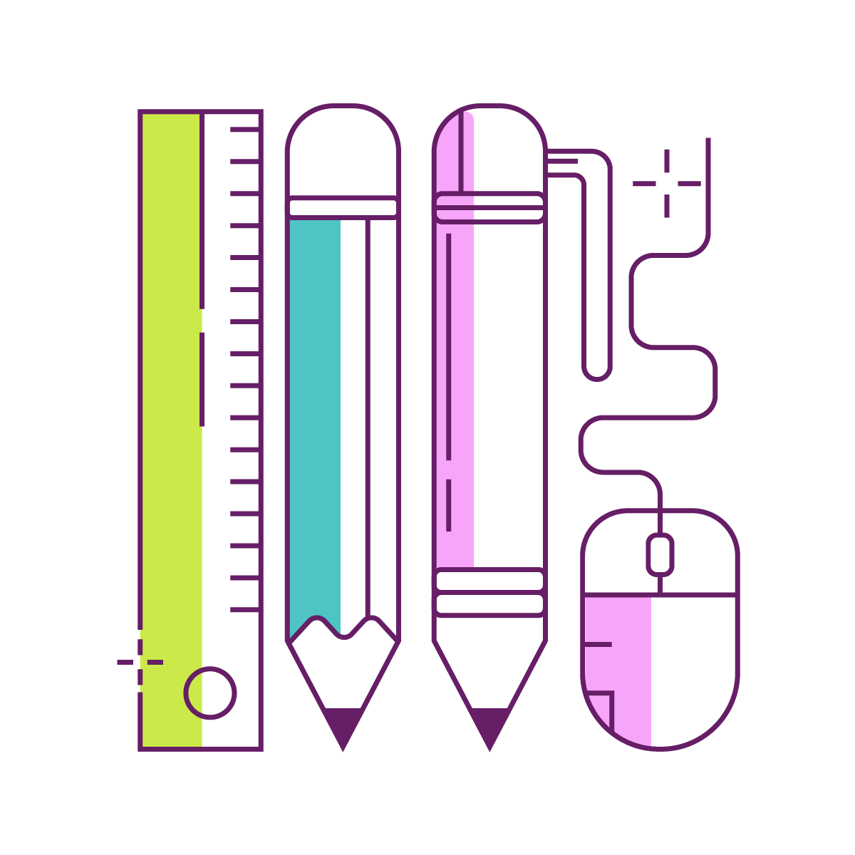 line art graphic design elements illustration