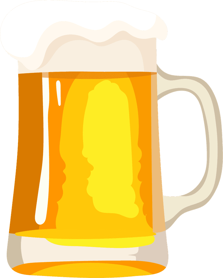 a cup of beer beer icons colored bottle glass can barrel sketch