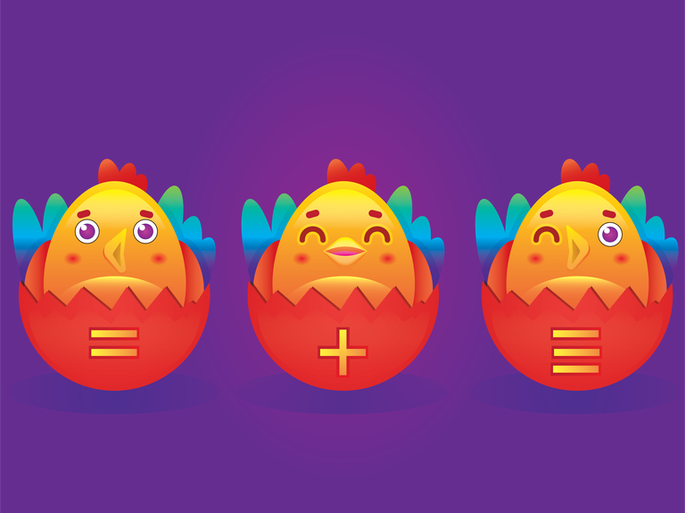 a cute rooster vector chicken color funny