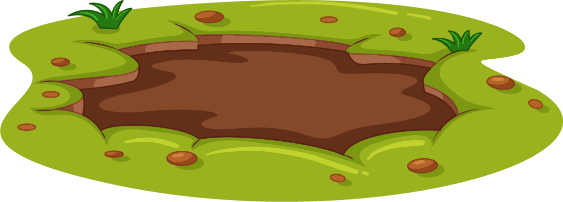 a underground hole illustration