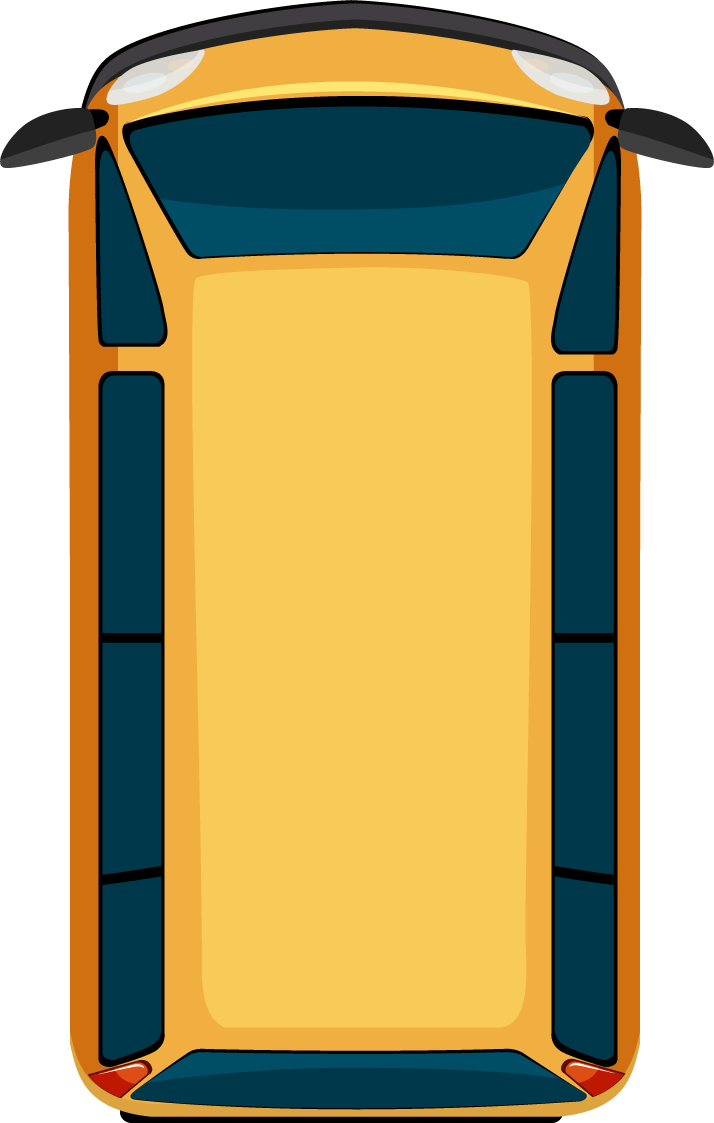 a top view of road element illustration