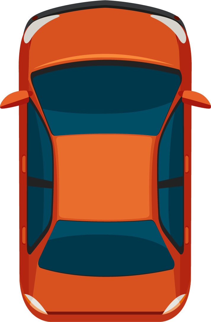 a top view of road element illustration