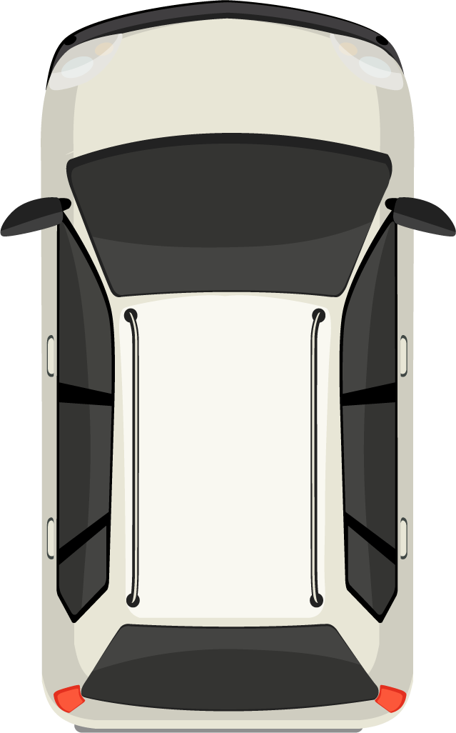 a top view of road element illustration