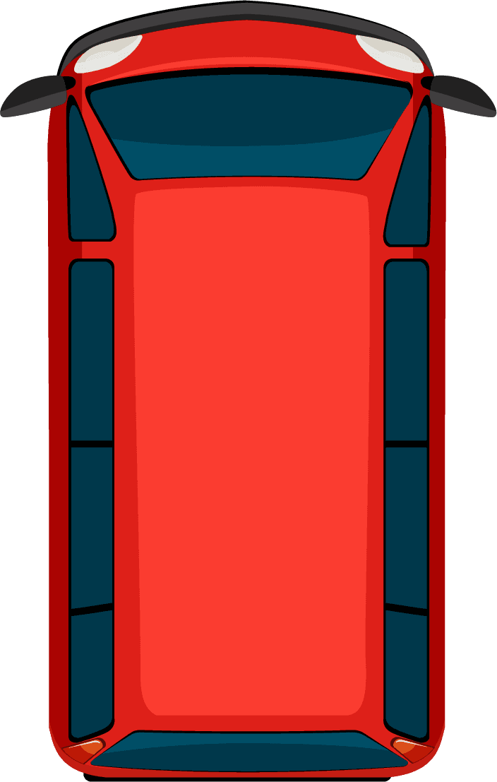 a top view of road element illustration
