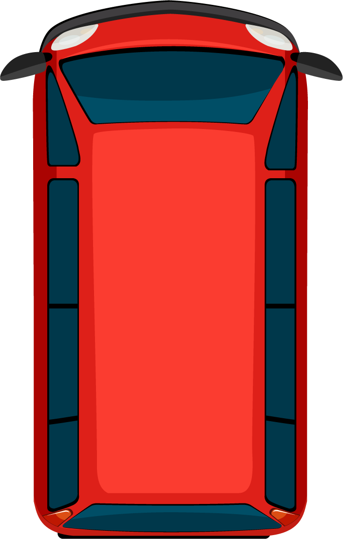 a top view of road element illustration