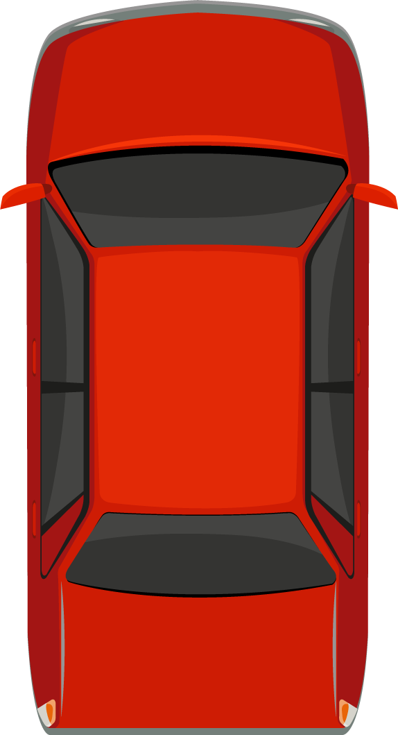 a top view of road element illustration