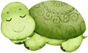 a turtle cute turtle cartoon illustration vector
