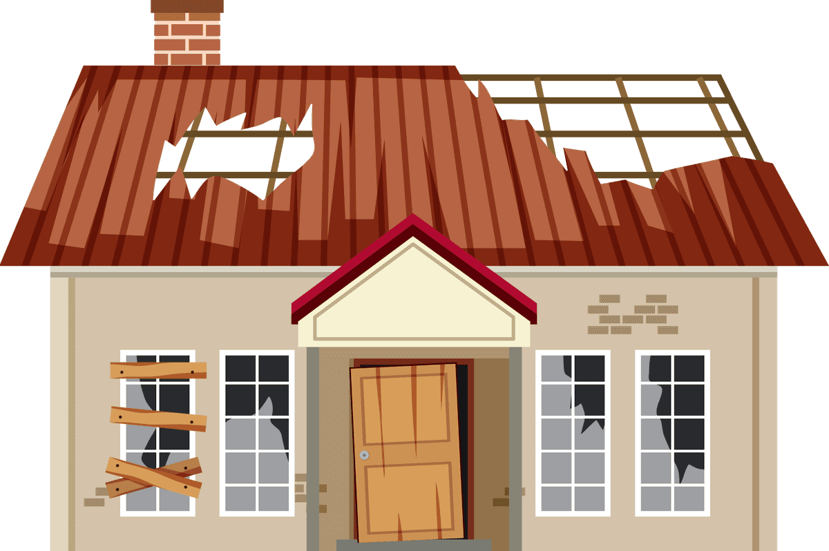 abandoned houses and buildings vector art for creative projects and illustration