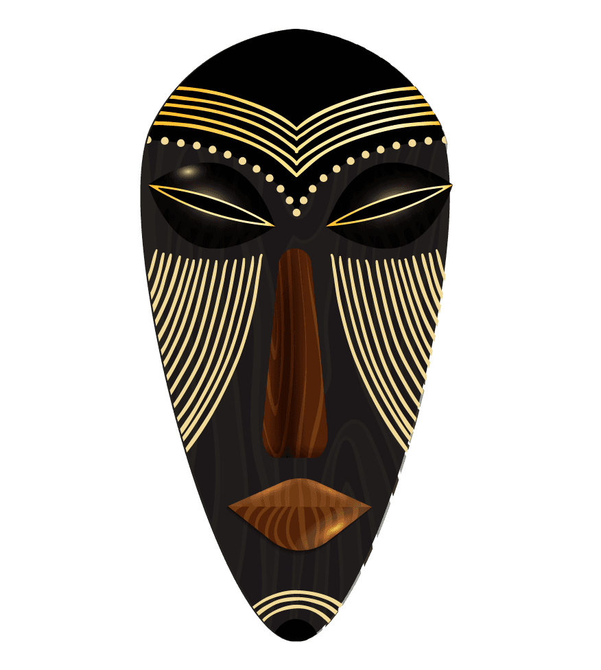 aboriginal mask african masks templates colorful scary faces sketch