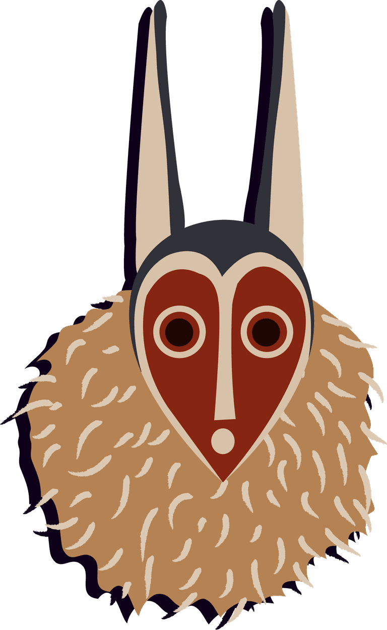 aboriginal mask tribal masks icons scary colorful types isolation
