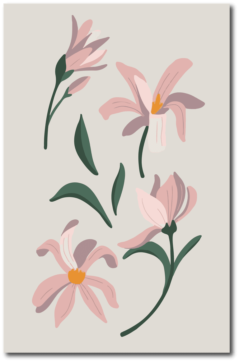 abstract botanical art cover