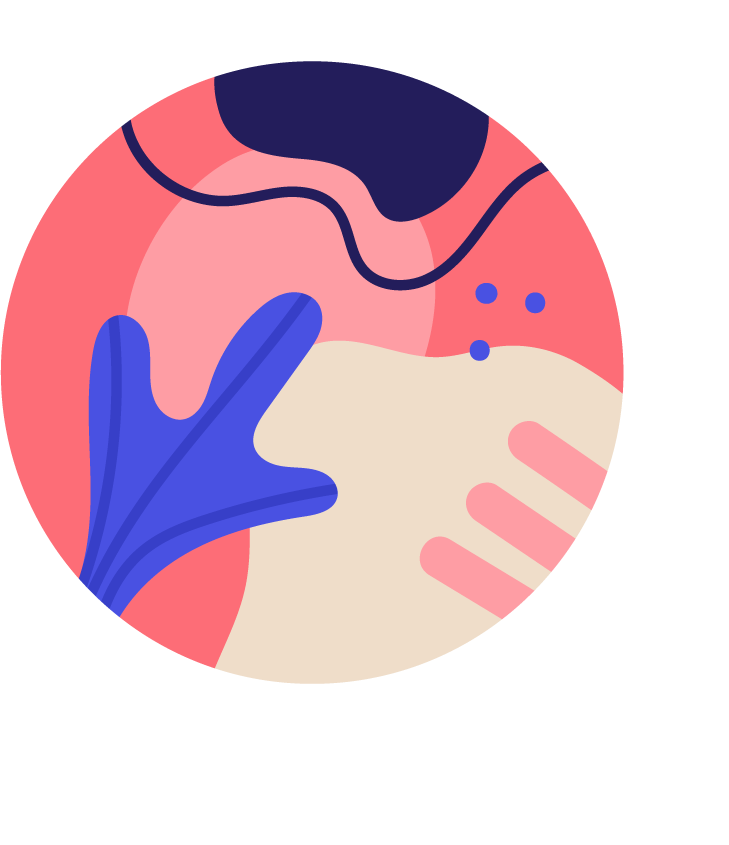abstract hand drawn instagram highlights in vibrant colors for trendy profiles