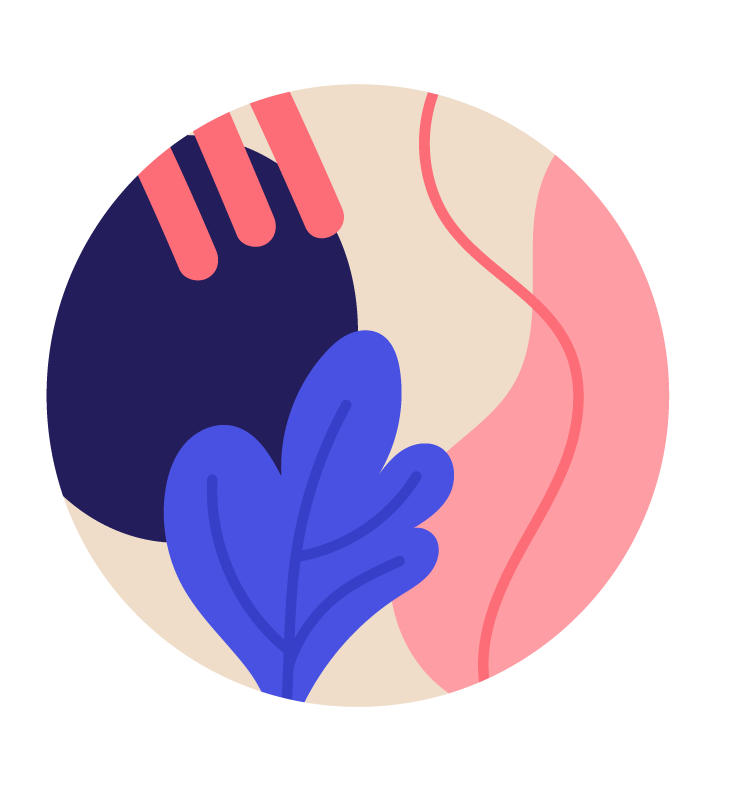 abstract hand drawn instagram highlights with vibrant colors and playful shapes for modern branding