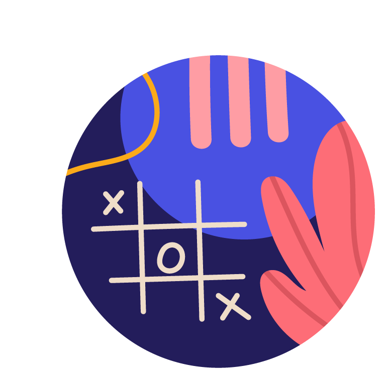 abstract hand drawn instagram highlights with playful colors and unique shapes for engaging content