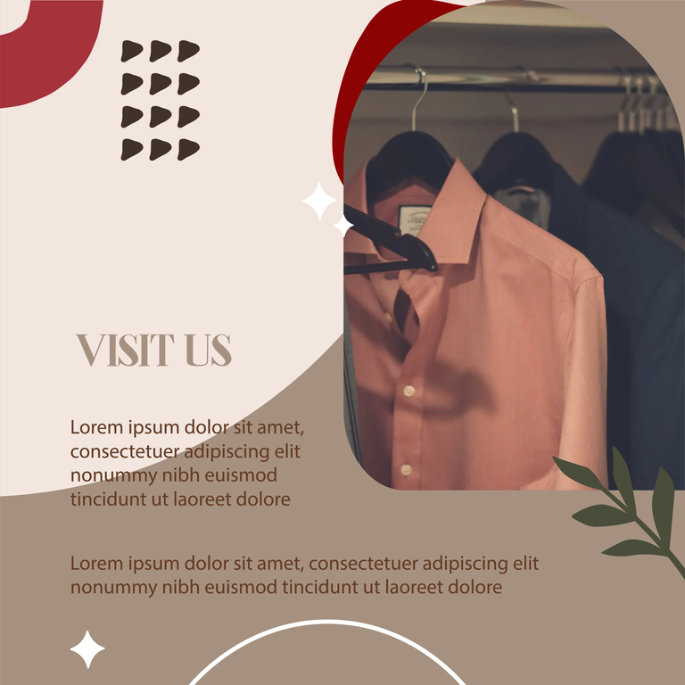 fashion arrival sales off instagram post template with abstract background