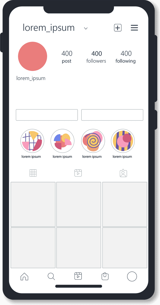 abstract instagram highlights collection for modern social media branding and engagement