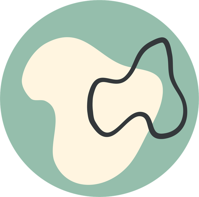 abstract shape icons for social media