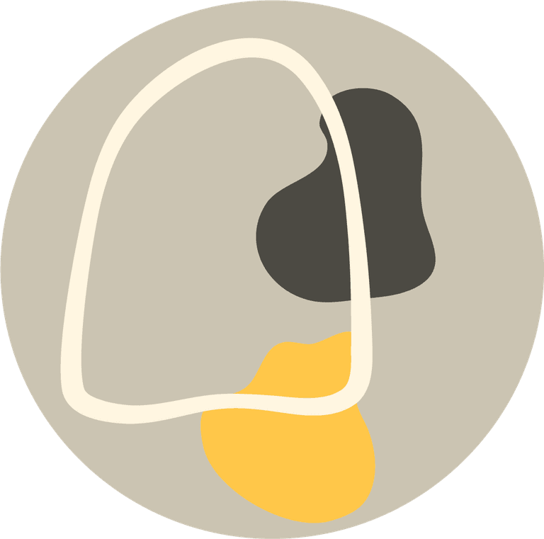 abstract shape icons for social media