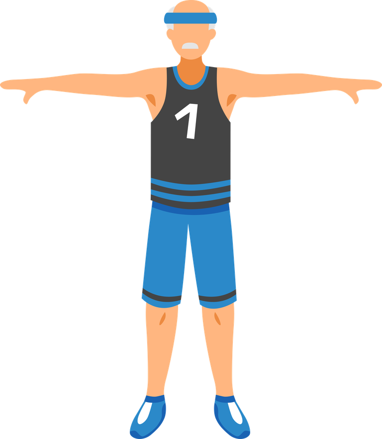 old people activities illustration showcasing active sports and fitness for seniors