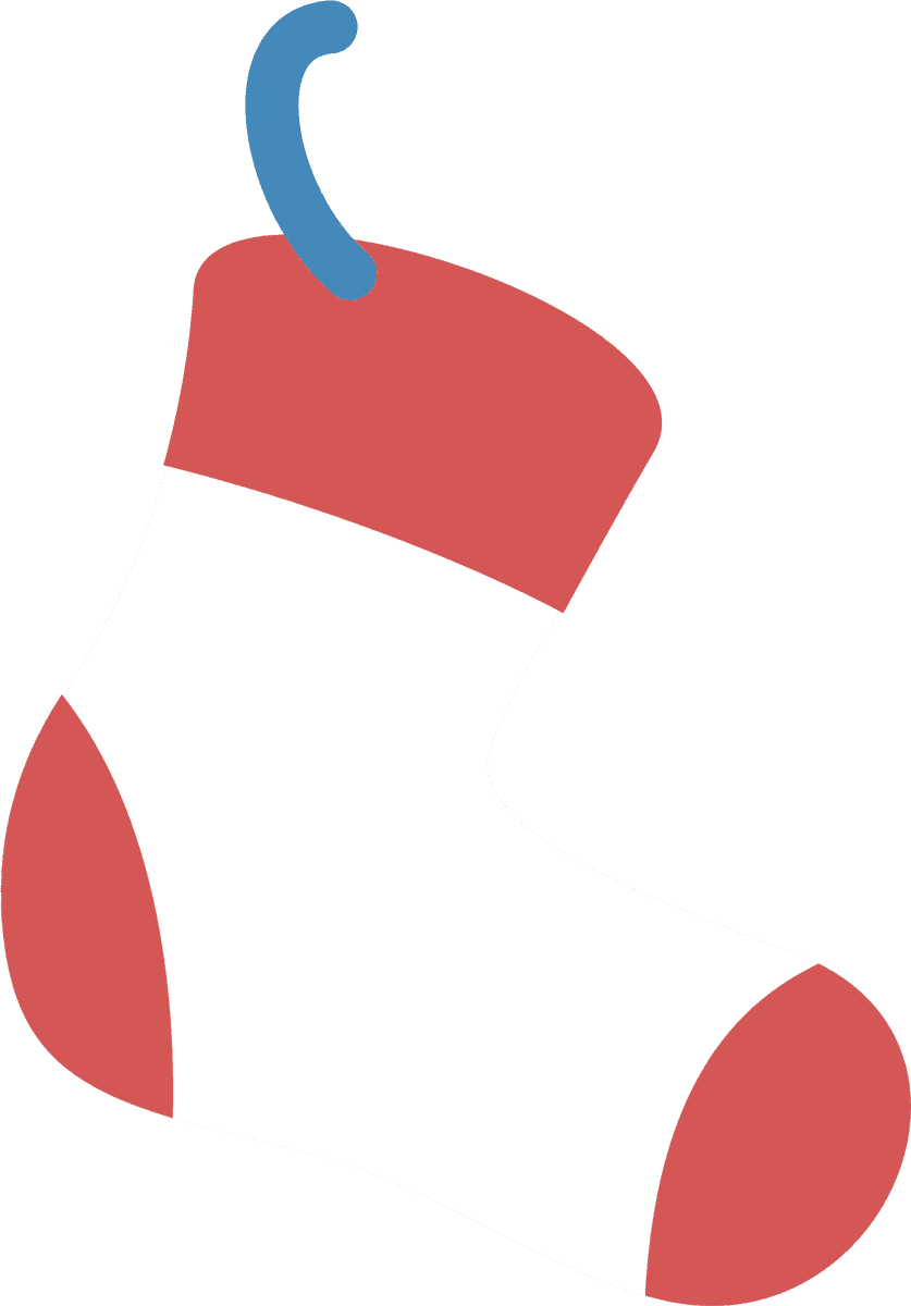 advent calendar with colourful socks for festive holiday countdown and joy