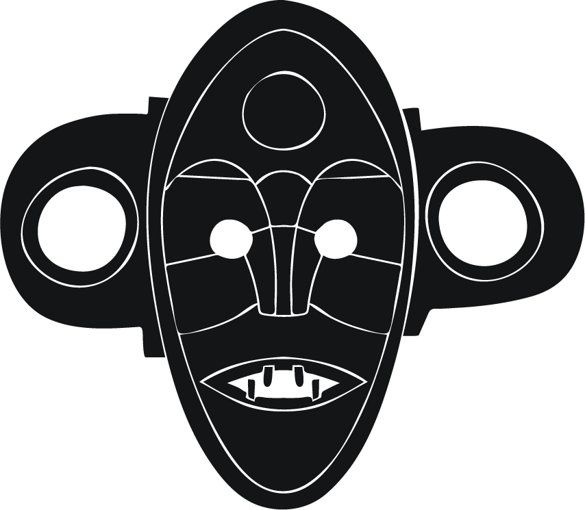 black isolated african symbol of cultural heritage for modern artistic expression