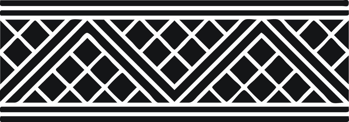 black isolated african symbol representing unity and strength in tribal culture