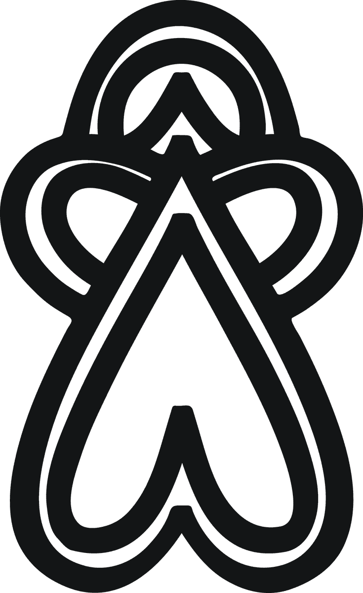 black isolated african symbol representing unity and cultural heritage for modern decor