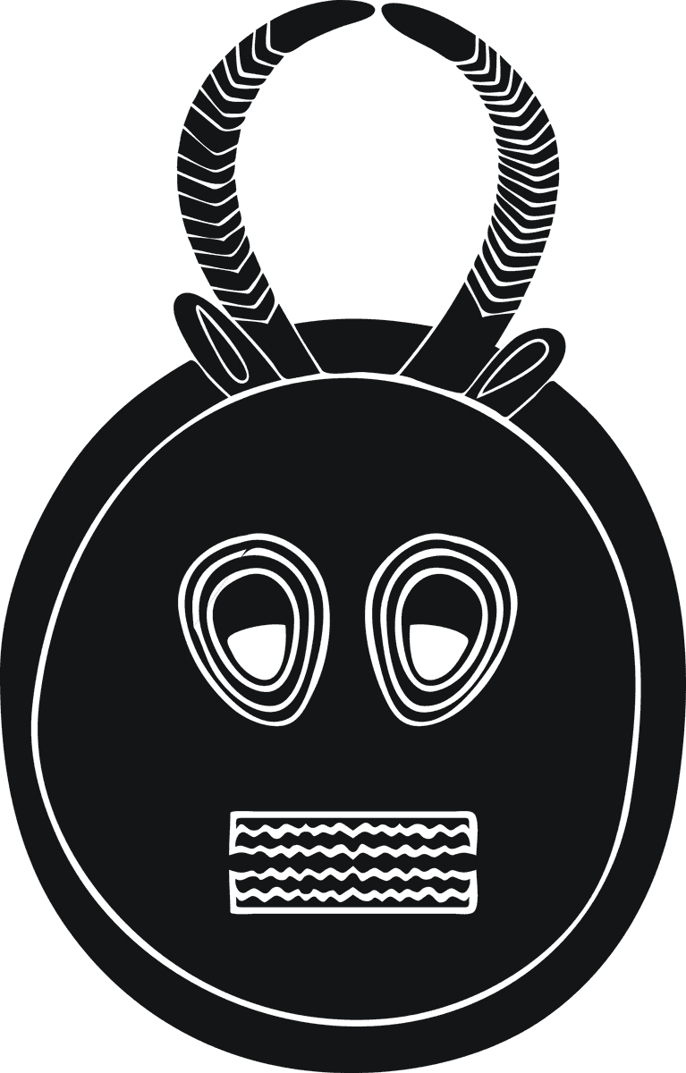 black isolated african symbol representing cultural identity and traditional storytelling in art