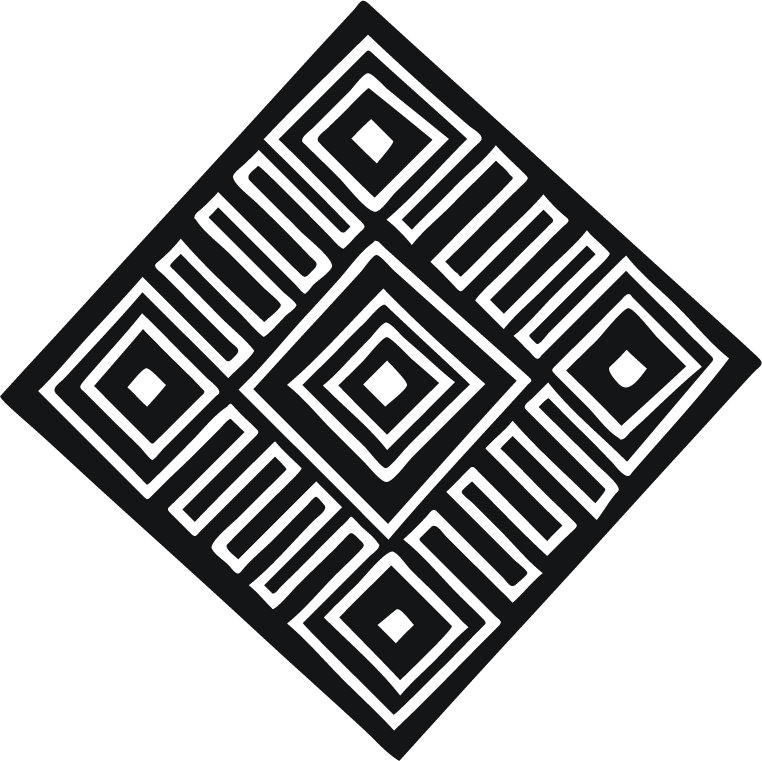 black isolated african symbol featuring intricate geometric patterns for cultural representation