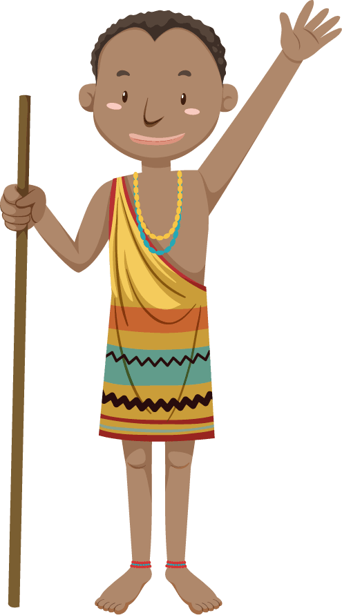 africans ethnic people african tribes traditional clothing nature background