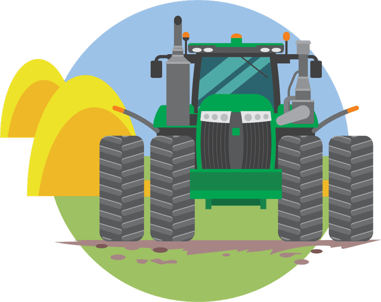 agriculture farming vehicles, tractors, trucks, and machines